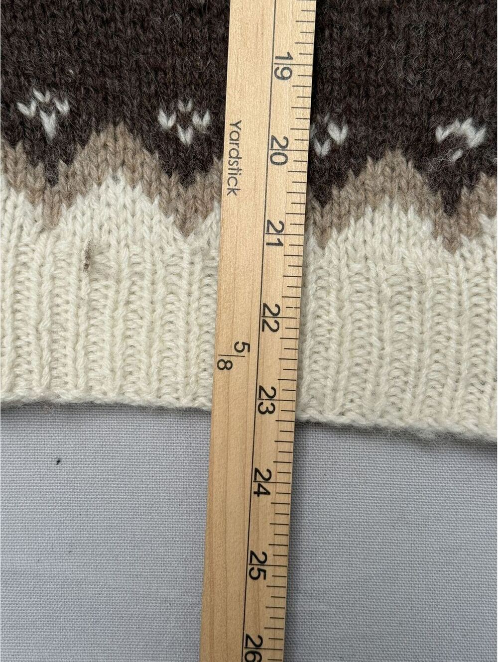 Vintage Deans of Scotland Womens Cardigan Nordic Isle Wool - Picture 6 of 7
